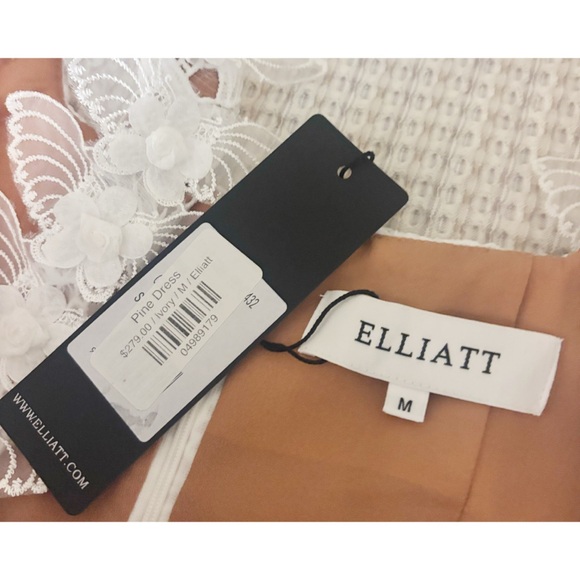 NWT Elliatt Pine Butterfly Lace Dress - Picture 5 of 5